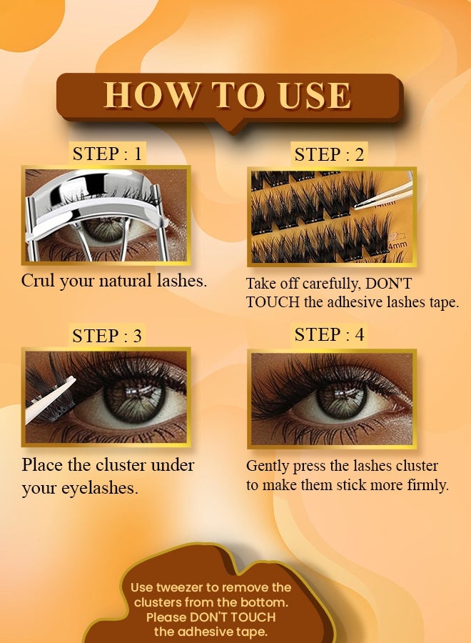 NIKITA.VIVI طقم رموش مسبقة الالتصاق 120 قطعة مع ملاقط رموش لاصقة ذاتيًا، طقم مجموعات رموش مزيفة، رموش دائرية مسبقة اللصق، طقم رموش رقيقة، رموش مزيفة للمبتدئين واستخدام الصالونات، طقم تمديد رموش افعلها بنفسك، طقم مكياج العين للرموش المزيفة بحجم 10-16 مم مجموعة أ - Image 5